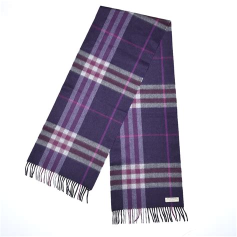 burberry purple plaid scarf|authentic burberry cashmere scarf.